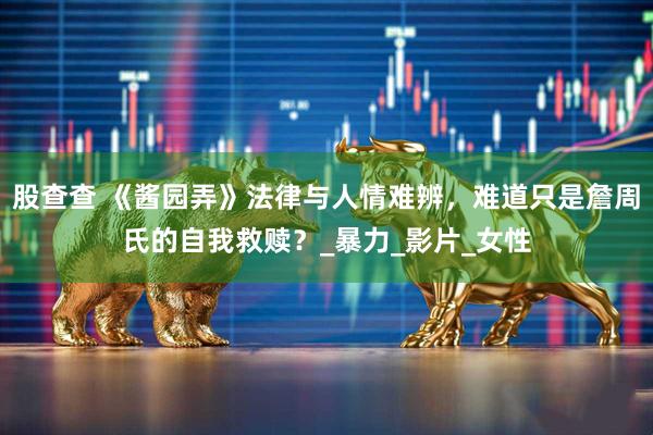 股查查 《酱园弄》法律与人情难辨，难道只是詹周氏的自我救赎？_暴力_影片_女性