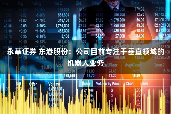 永華证券 东港股份：公司目前专注于垂直领域的机器人业务